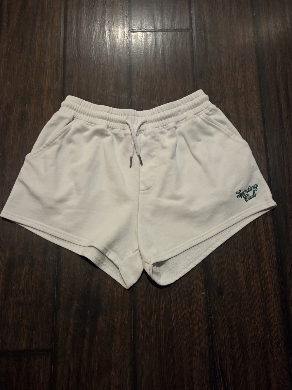 Everyday Cozy White Drawstring Women's Shorts